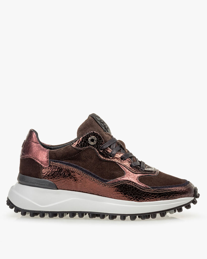 Noppi leer donkerbruin