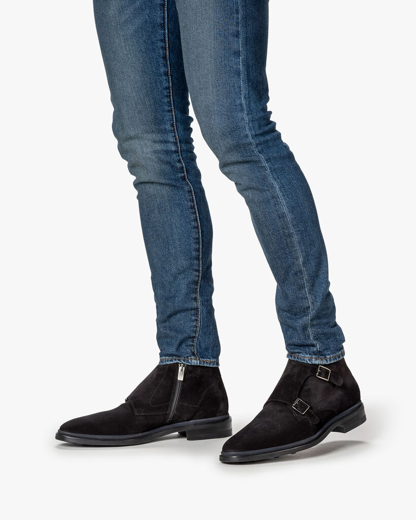 Gespschoen su&egrave;de zwart