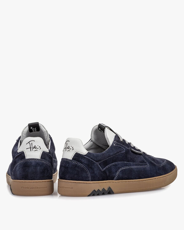 Sneaker blue suede leather