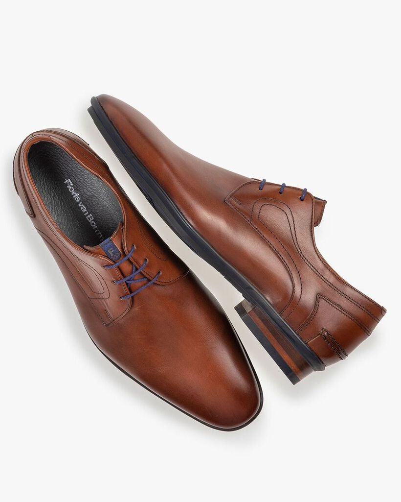 Veterschoen leer cognac