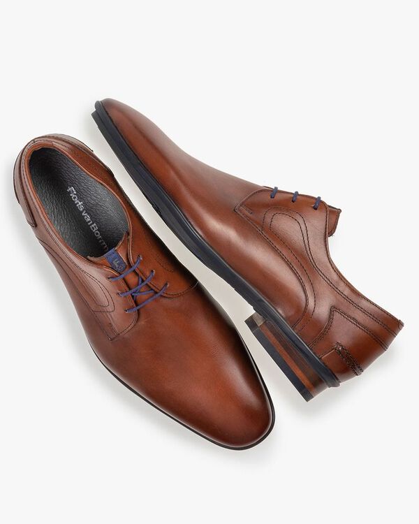 Veterschoen leer cognac