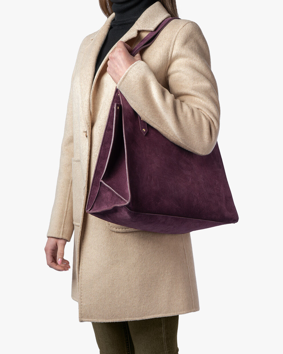 Suede shop tassen dames