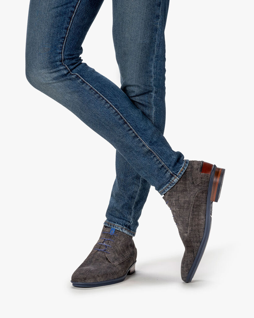 Veterboot su&egrave;de grijs