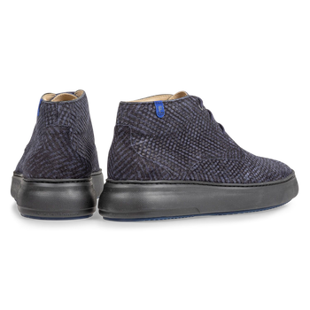 Boot zig-zag print blue