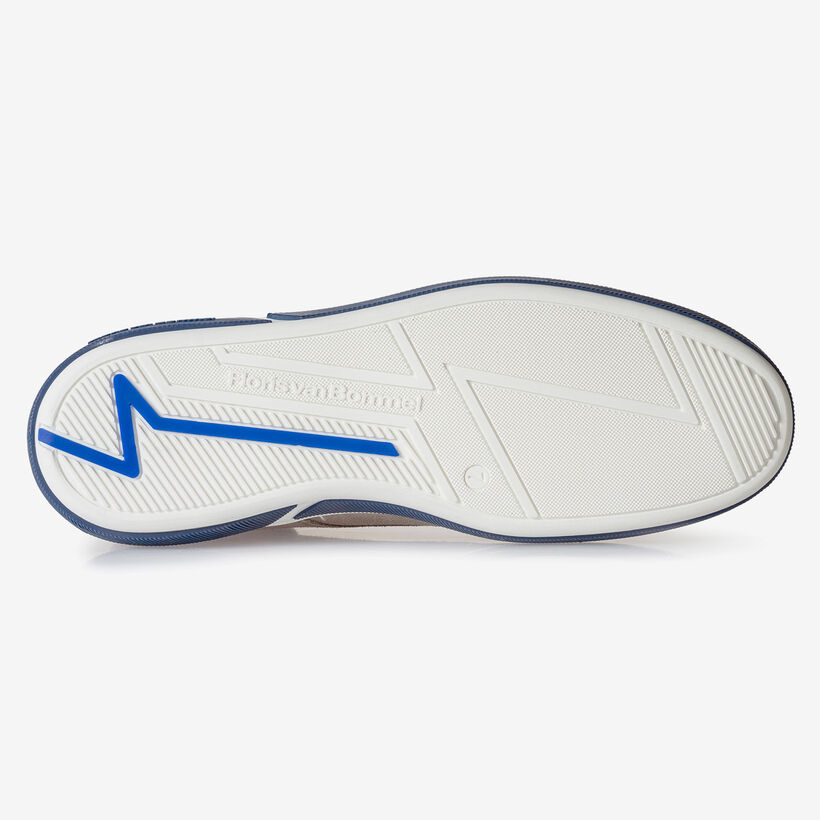 Su&egrave;de veterboot taupe met print