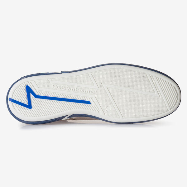 Su&egrave;de veterboot taupe met print