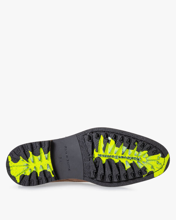 Veterboot su&egrave;de cognac