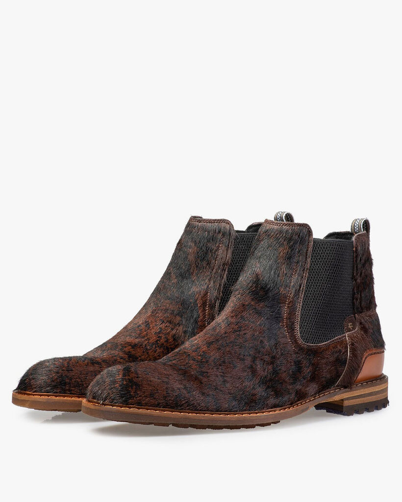 Chelsea boot pony style brown