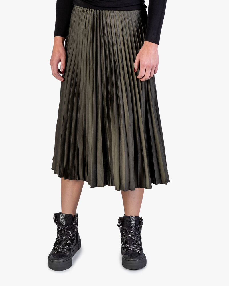 Mid-high sneaker black leather