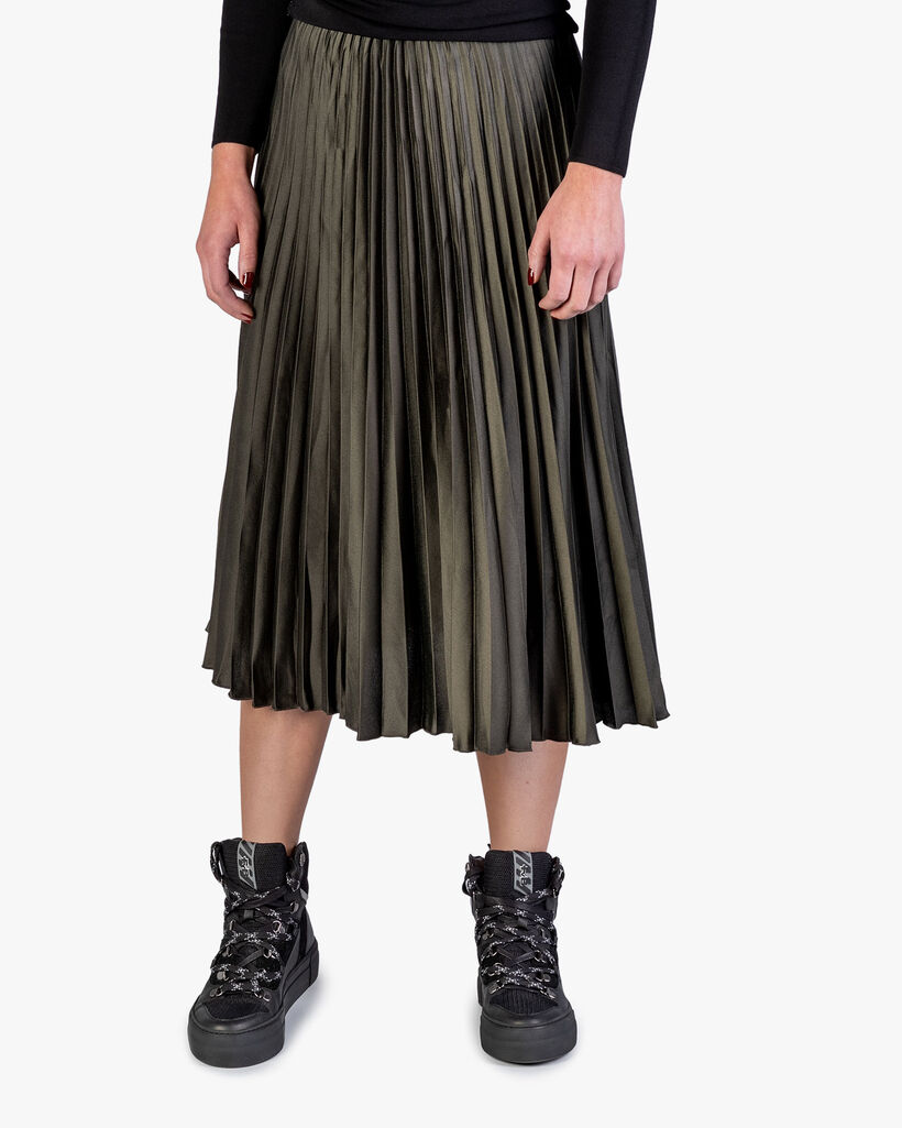 Mid-high sneaker black leather