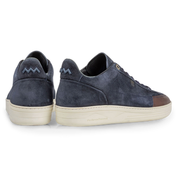 Sneaker suede leather dark blue
