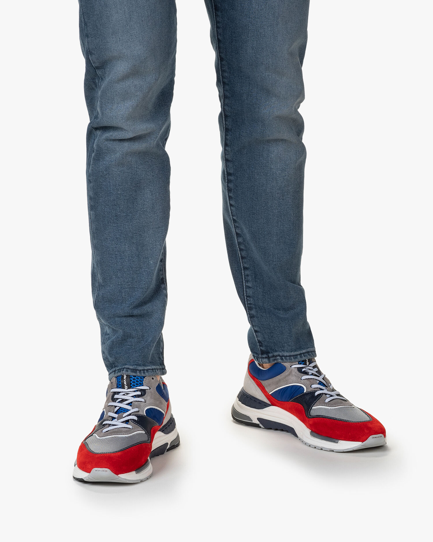 Sneaker suède rood SFM-10121-80-01 | Floris van Bommel Official®