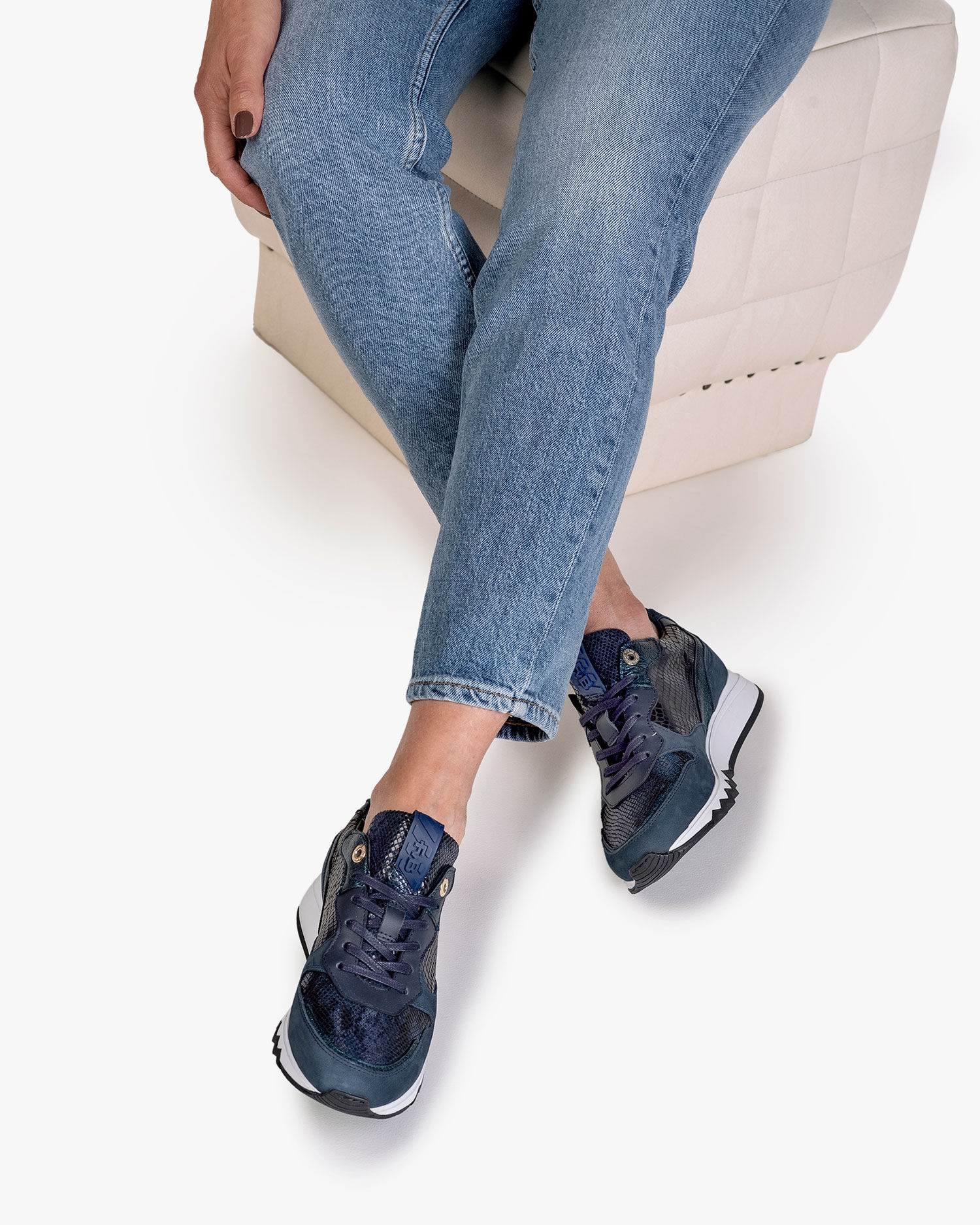 Sneaker blauw dames Nineti 11.02 | Floris van Bommel Women®