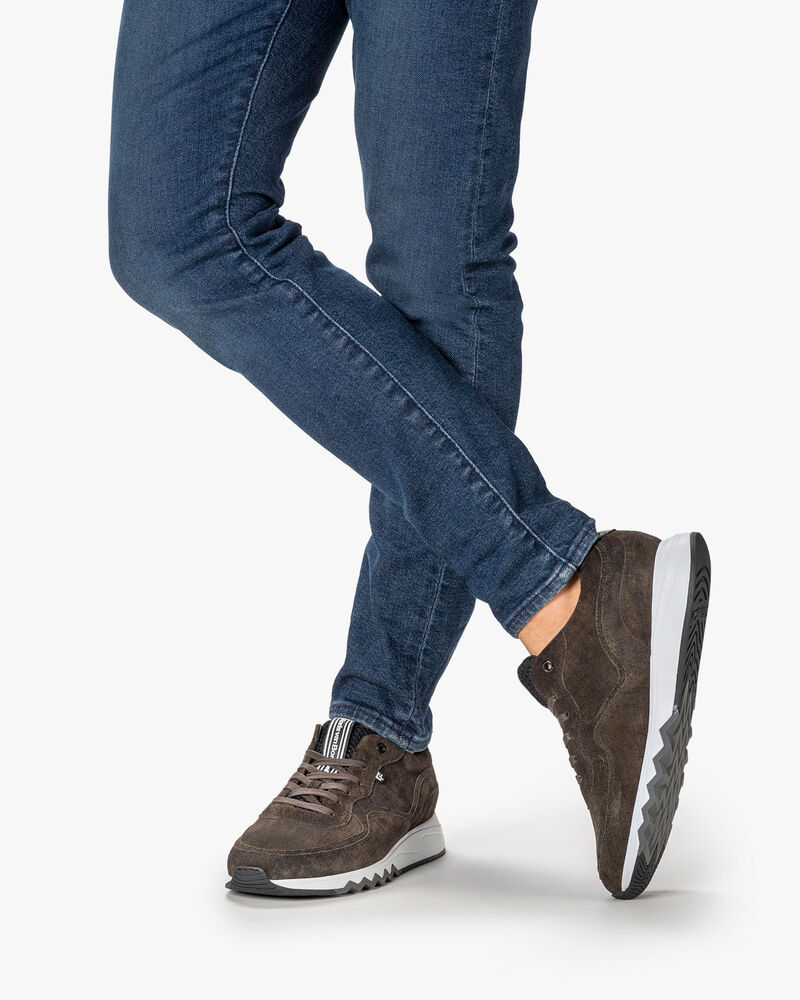 Nineti sneaker suede dark green