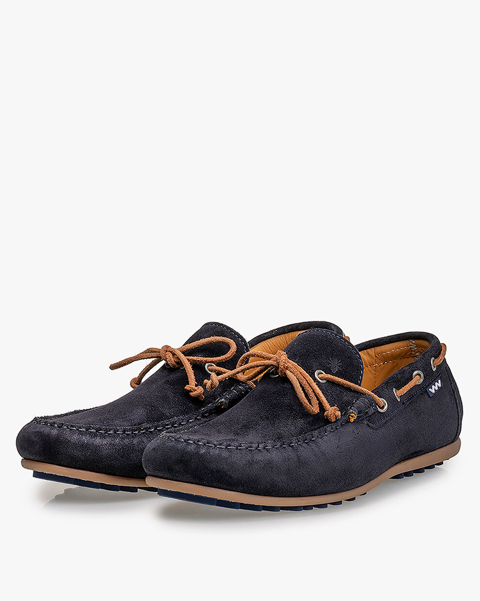 Moccasin men Stevi 01.20 Dark blue Floris van Bommel Netherlands