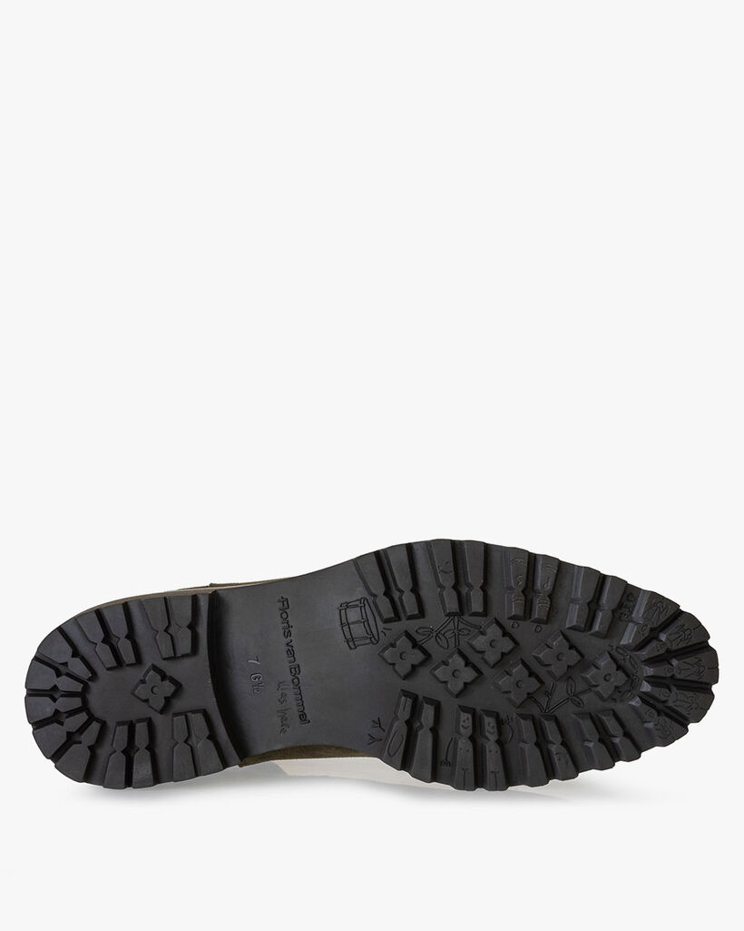 Chelsea boot su&egrave;de donkergroen