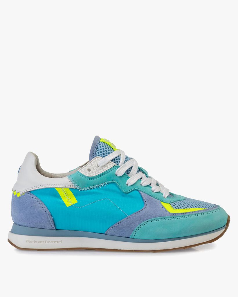 Sneaker nubuckleer blauw