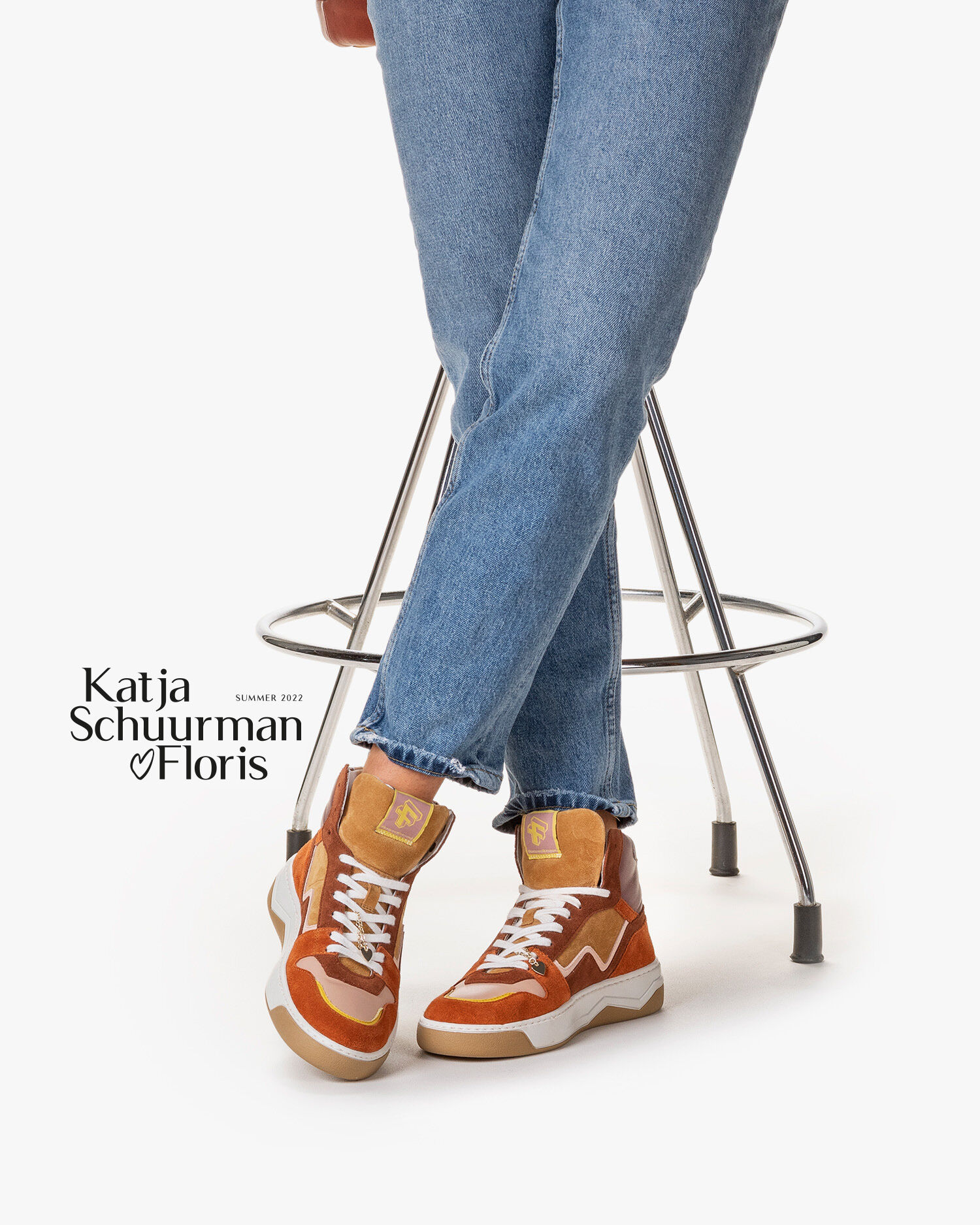Sneaker suède cognac SFW-10067-23-01 | Floris van Bommel Women®