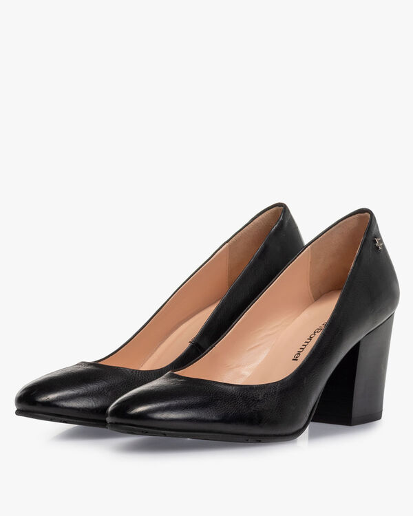Pumps nappaleer zwart