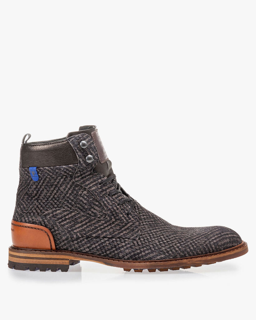 Crepi boot grijs met print