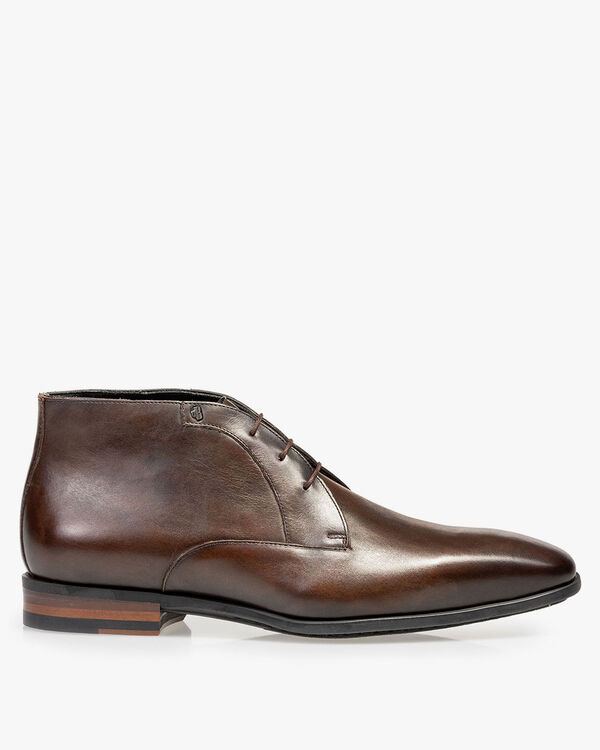 Veterboot kalfsleer donkerbruin