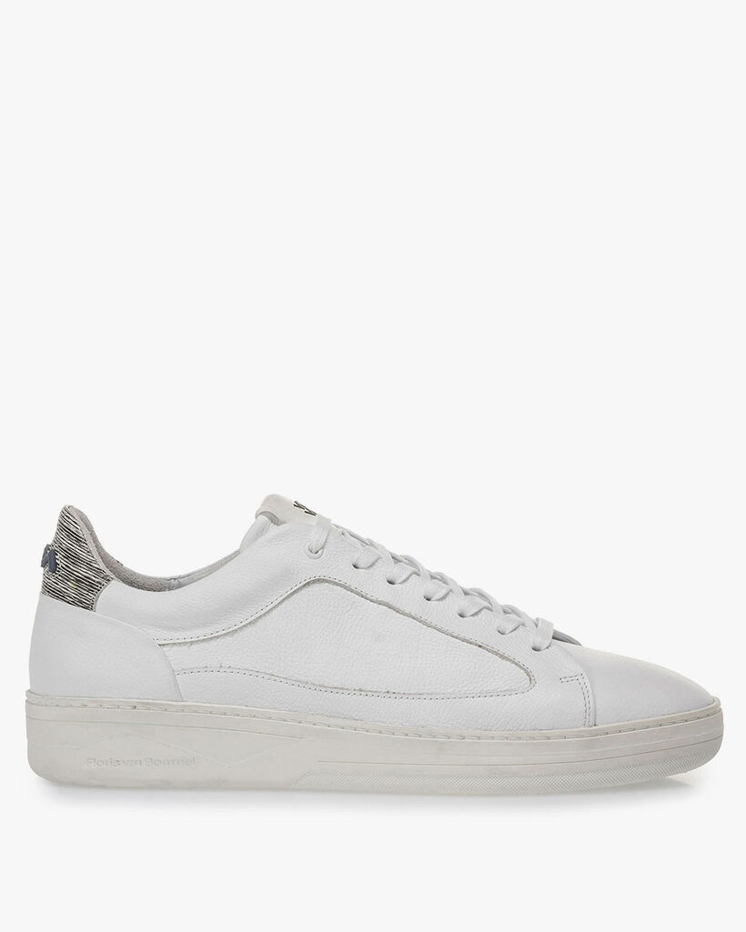 Witte kalfsleren sneaker