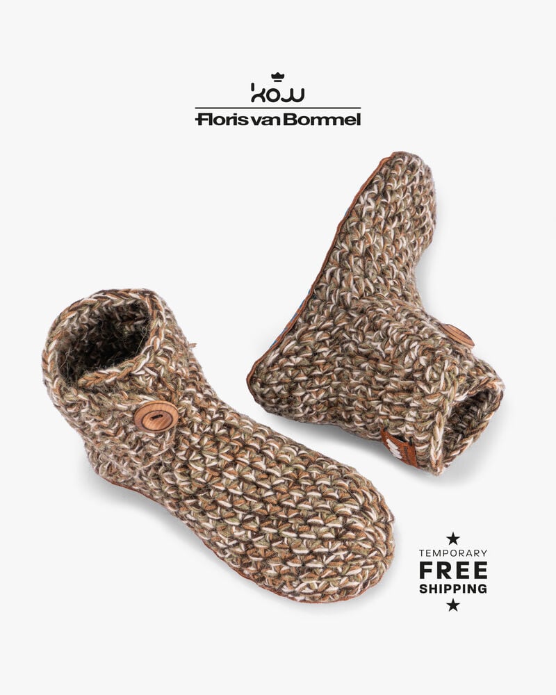 Kingdom Of Wow sloffen lichtbruin