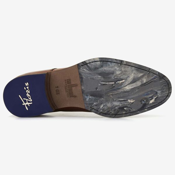 Floris van Bommel cognac leren heren veterschoen
