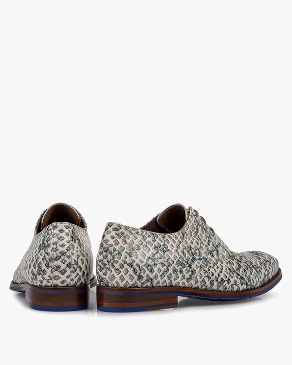 Veterschoen geprint leer zand