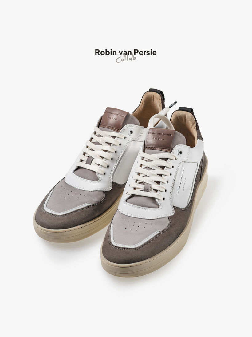 Tennis sneaker kalfsleer wit