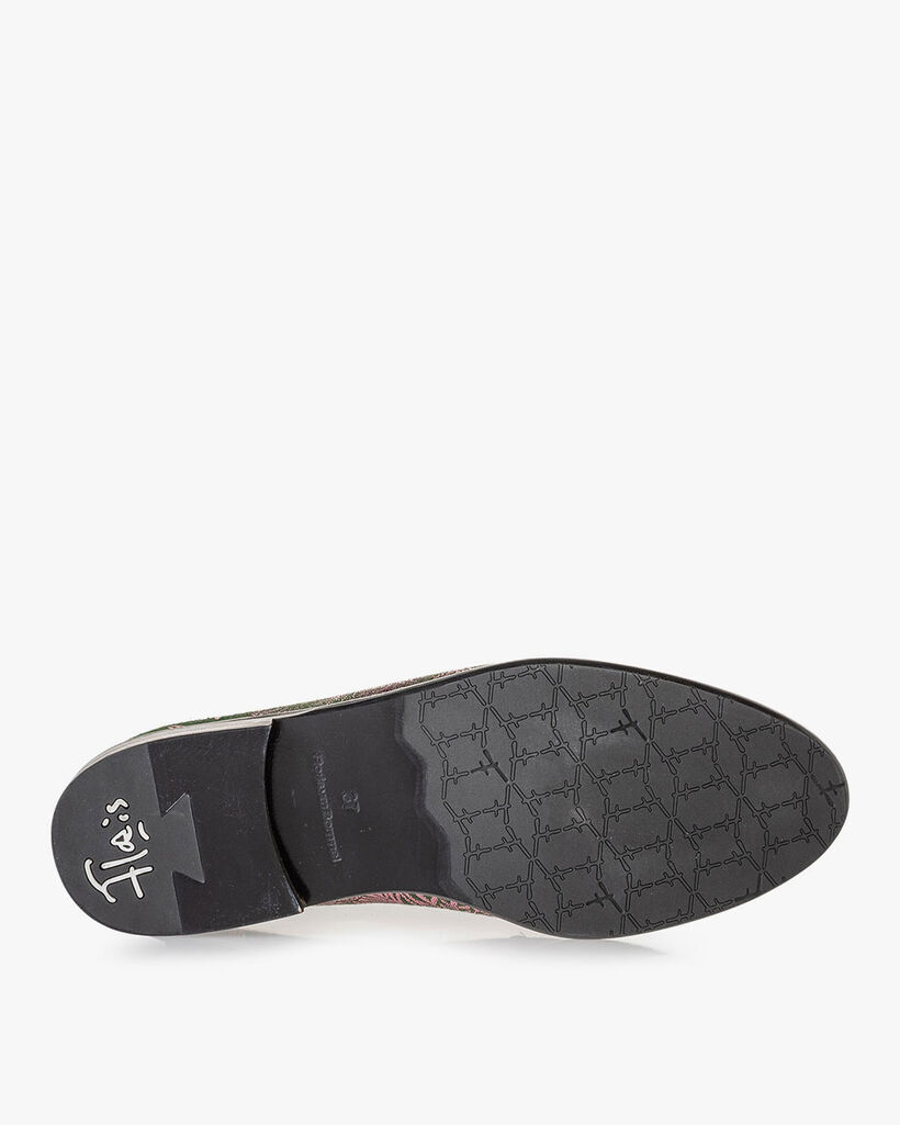 Loafer groen met print