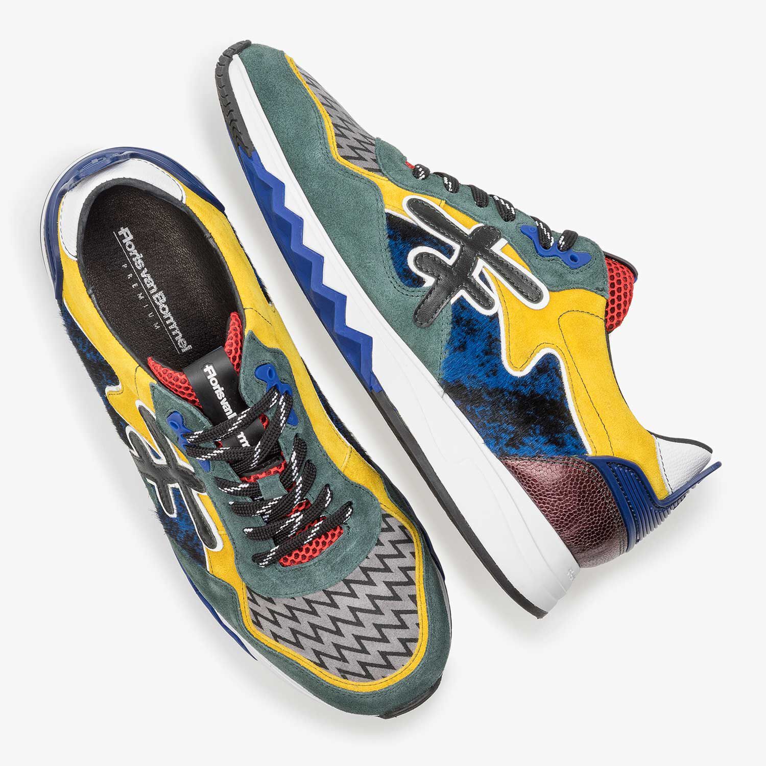 Premium multi coloured sneaker 16194 02 Floris van Bommel Official