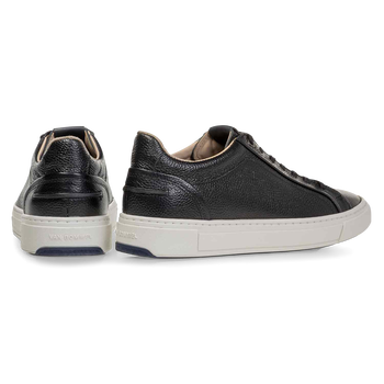 Sneaker geprint leer zwart