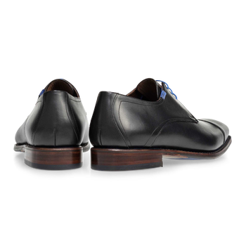 Lace shoe calf leather black