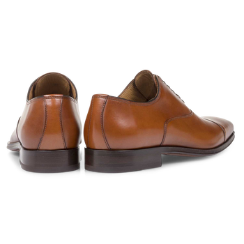 Lace shoe calf leather cognac