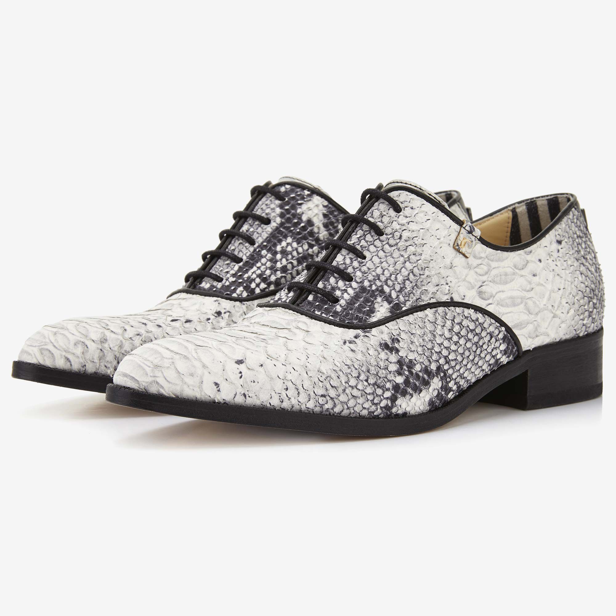 Grey snake shoes on sale