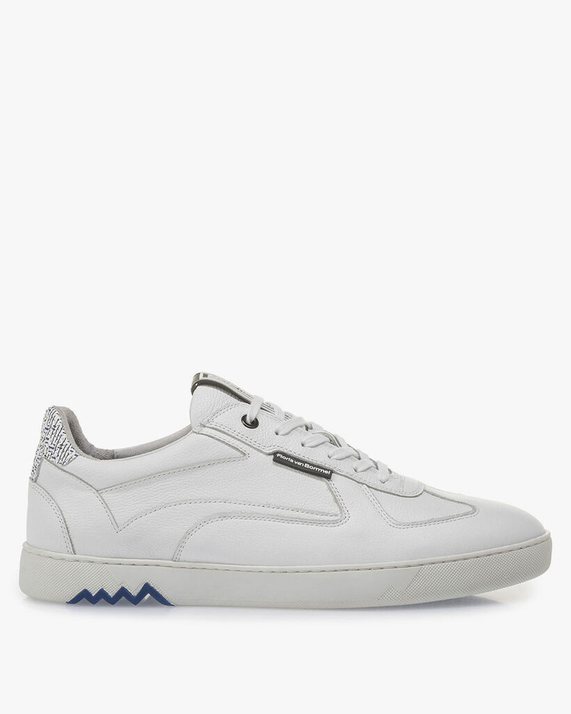 Witte kalfsleren sneaker