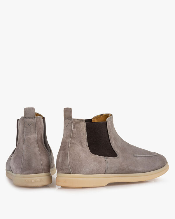 Chelsea boot su&egrave;de grijs