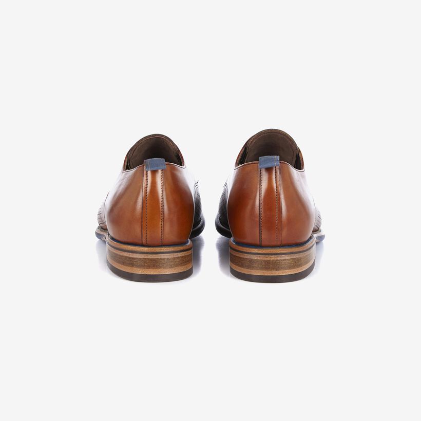 Floris van Bommel cognac leather men's lace-up shoe