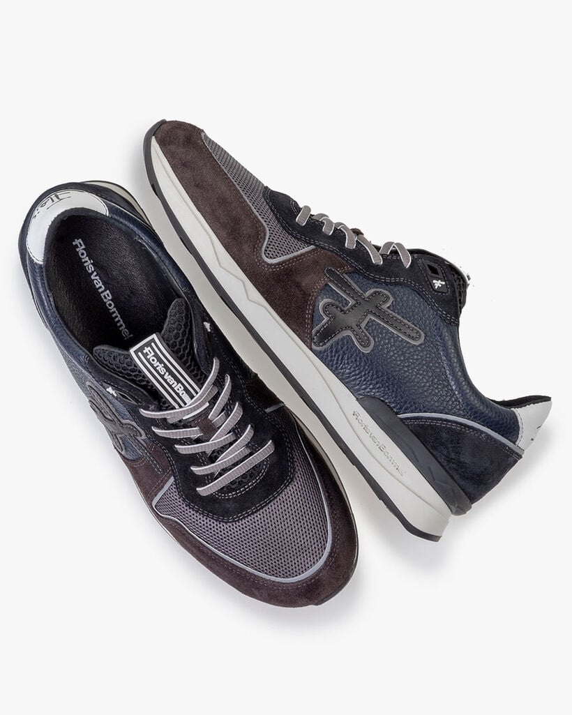 Sneaker suede blue/green