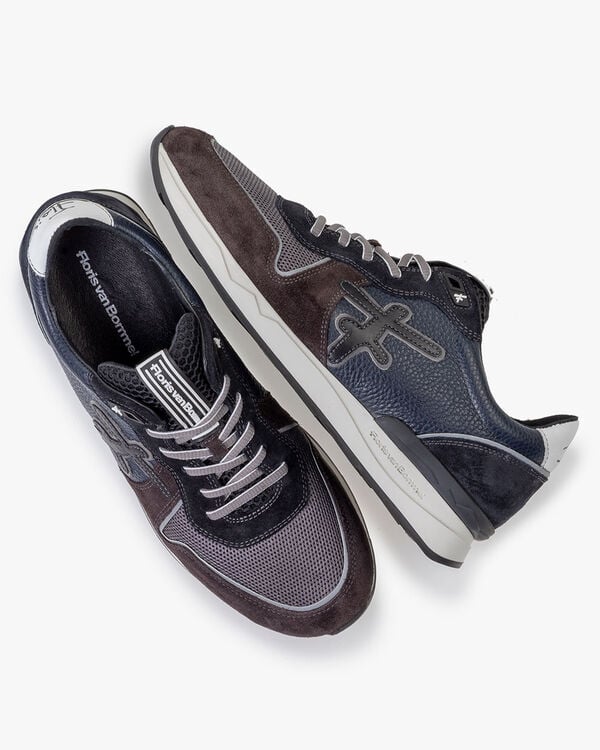 Sneaker suede blue/green