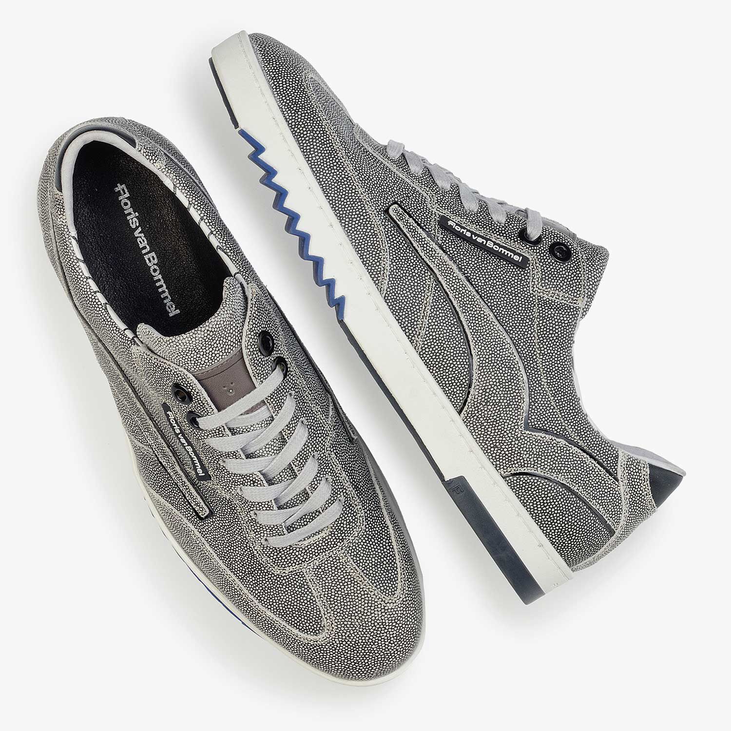Grijze suede top schoenen heren