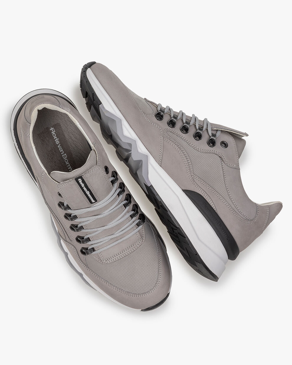 Sneakers heren De Zager 01.06 Lichtgrijs | Floris van Bommel Official