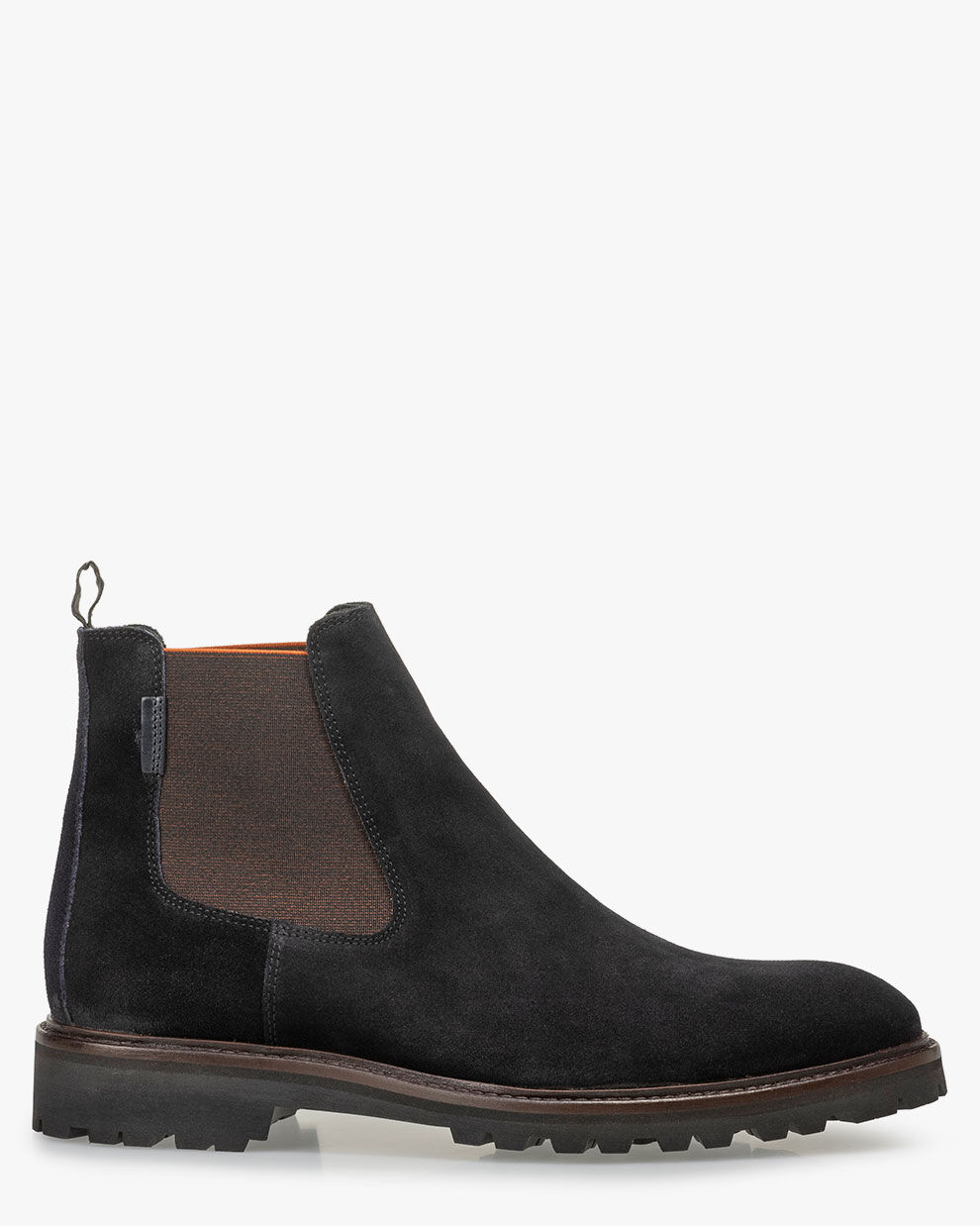 Mens black store suede chelsea boots