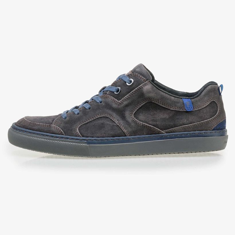 Floris van Bommel men’s grey suede leather sneaker