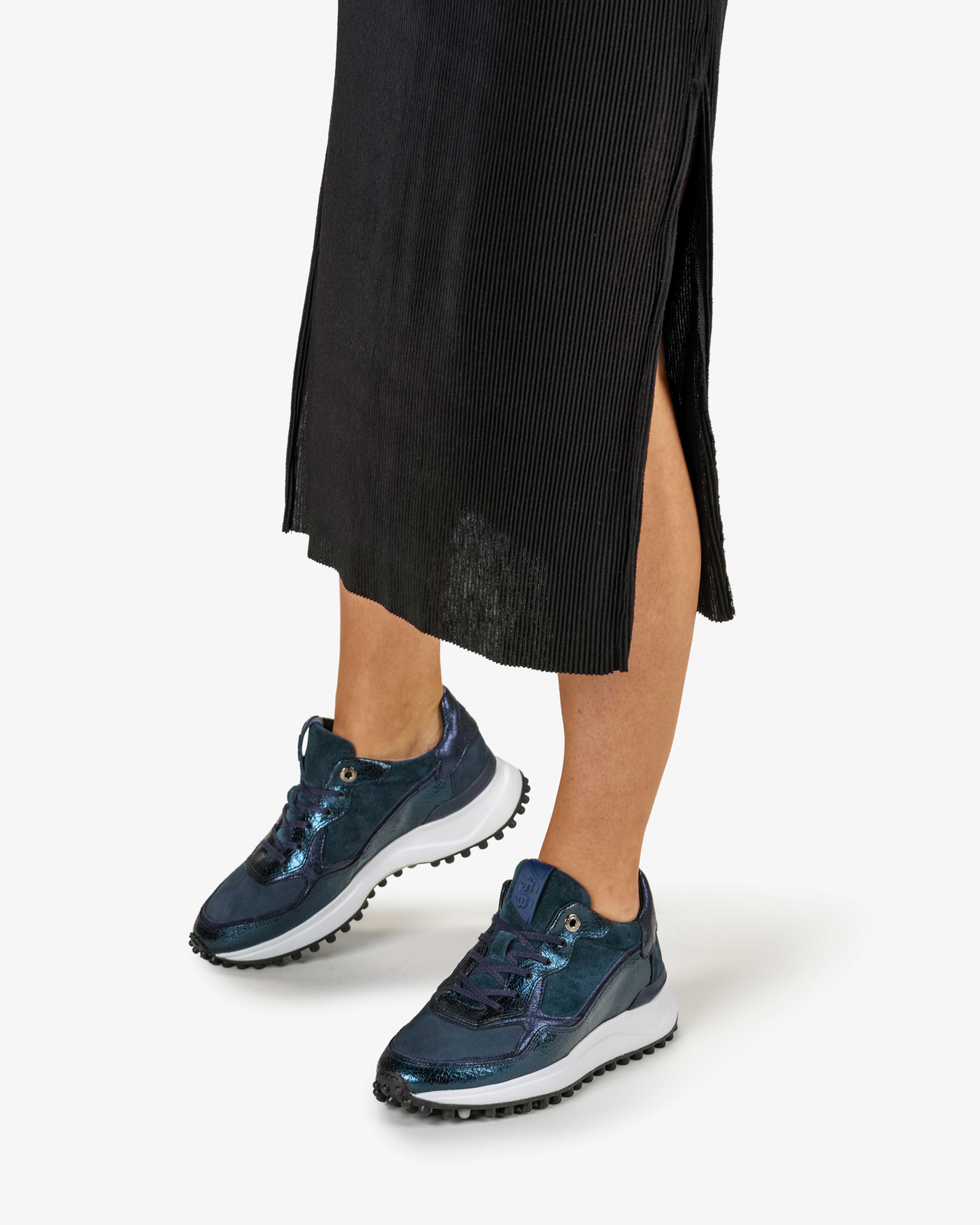 Floris van Bommel 85312/04 dames sneakers bruin / Molenkamp Schoenenmode