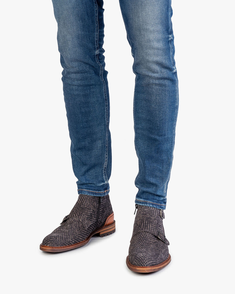 Boot grijs met gespsluiting