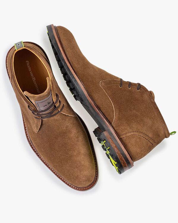 Veterboot su&egrave;de beige