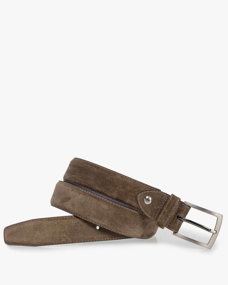 Su&egrave;de riem donker taupe