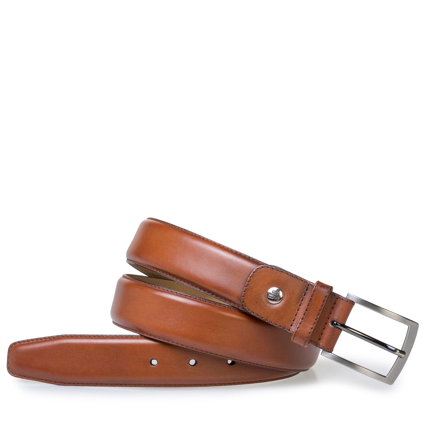 Buckle shoes men Raffa 06.00 Dark cognac | Floris van Bommel